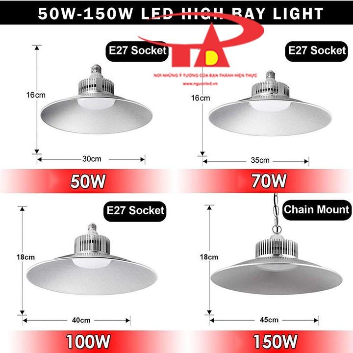 Đèn led nhà xưởng 100w - Đèn nhà xưởng 100w