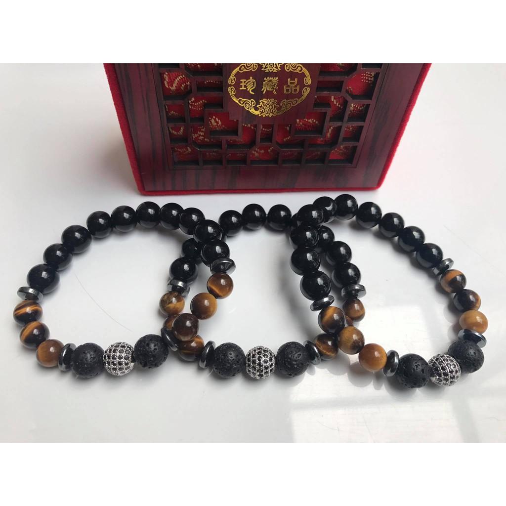 Vòng tay nâu đen thiết kế