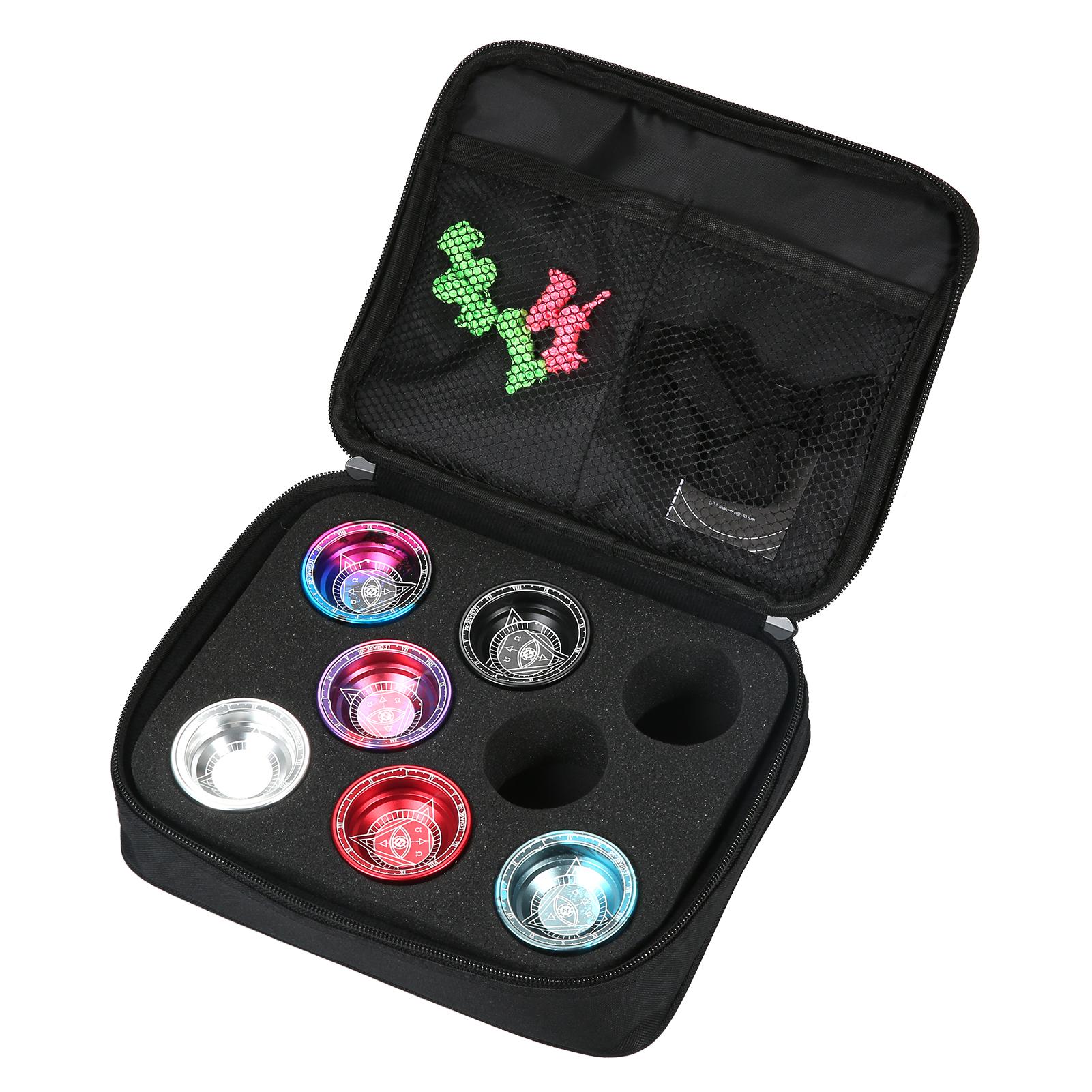 Yoyo Ball Holder Storage Bag Shock-absorbing Yo Yo Protective Bag Case for 8 Yoyo Balls and Accessories