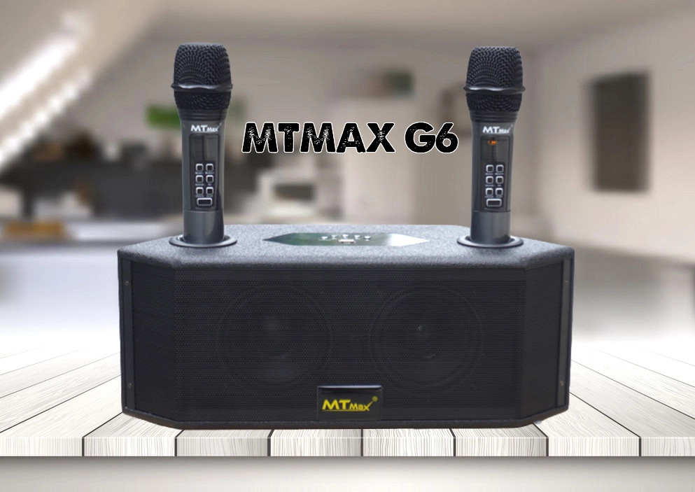 Loa di động MTMAX G6 cao cấp nhỏ gọn hát cực hay 2 mic G6 có thể sạc trực tiếp lại viên pin sạc 18650 cực kỳ tiện ích