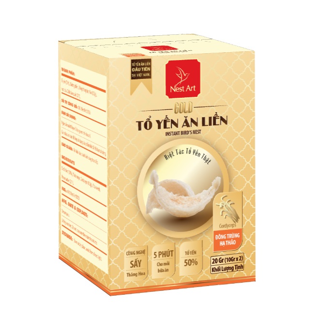 Tổ Yến Ăn Liền Gold – Đông Trùng Hạ Thảo 20g