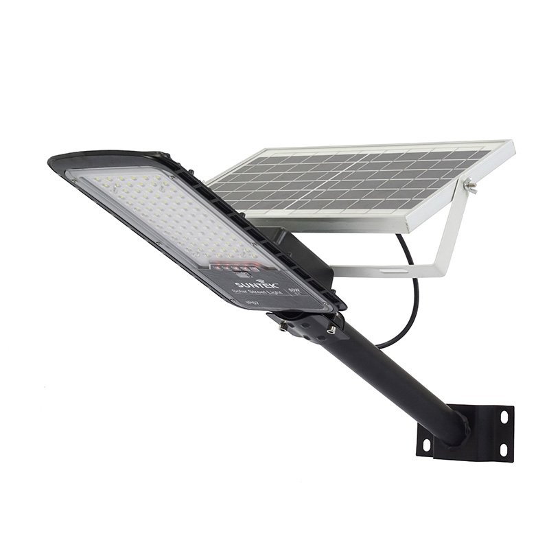 Đèn Đường Năng Lượng Mặt Trời SUNTEK LED Solar Street Light S1 80W - Chiếu sáng liên tục 30-32 giờ | Tuổi thọ 7-8 năm | Chống Nước/Bụi/Sét | Tự động Bật/Tắt | Điều khiển Từ xa - Hàng Chính Hãng - Bảo hành 3 năm 1 đổi 1