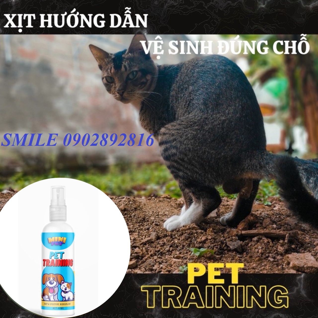 [MỚI VỀ] Dung Dịch Xịt Hướng Dẫn Chó Mèo Đi Vệ Sinh Đúng Chỗ ( 60ml )