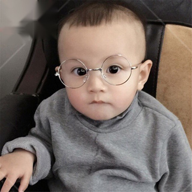 Gọng kính thời trang mắt tròn kim loại - Mắt tròn siêu bé