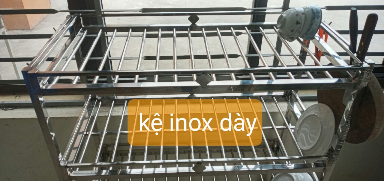 Kệ để đồ nhà bếp inox 3 tầng c75 d104 ,s40