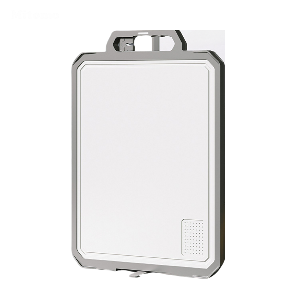 Thớt hai mặt kháng khuẩn inox 304 cao cấp, nhựa lúa mạch Mitomo MT-304PP Hàng chính hãng