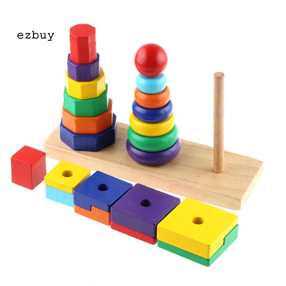 Bộ Đồ Chơi Hình Học Bằng Gỗ Cho Bé