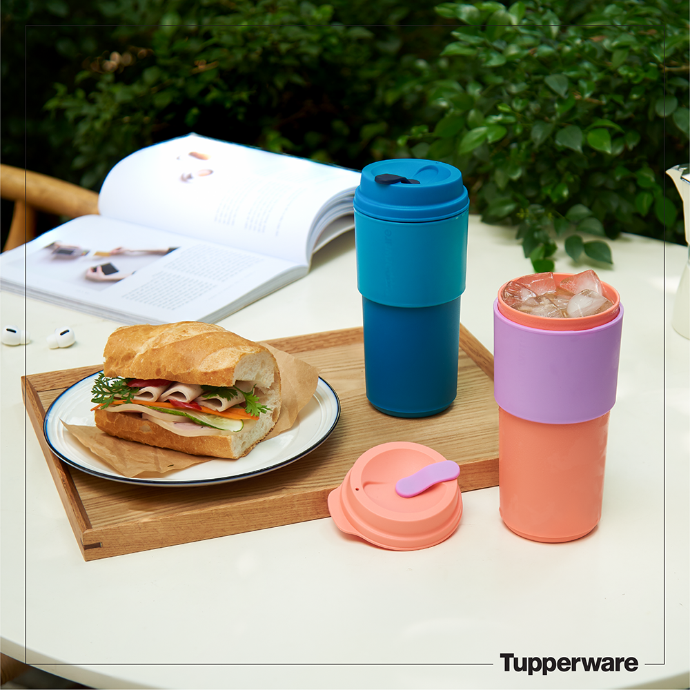 LY COFFEE TO GO 490ml TUPPERWARE CHÍNH HÃNG