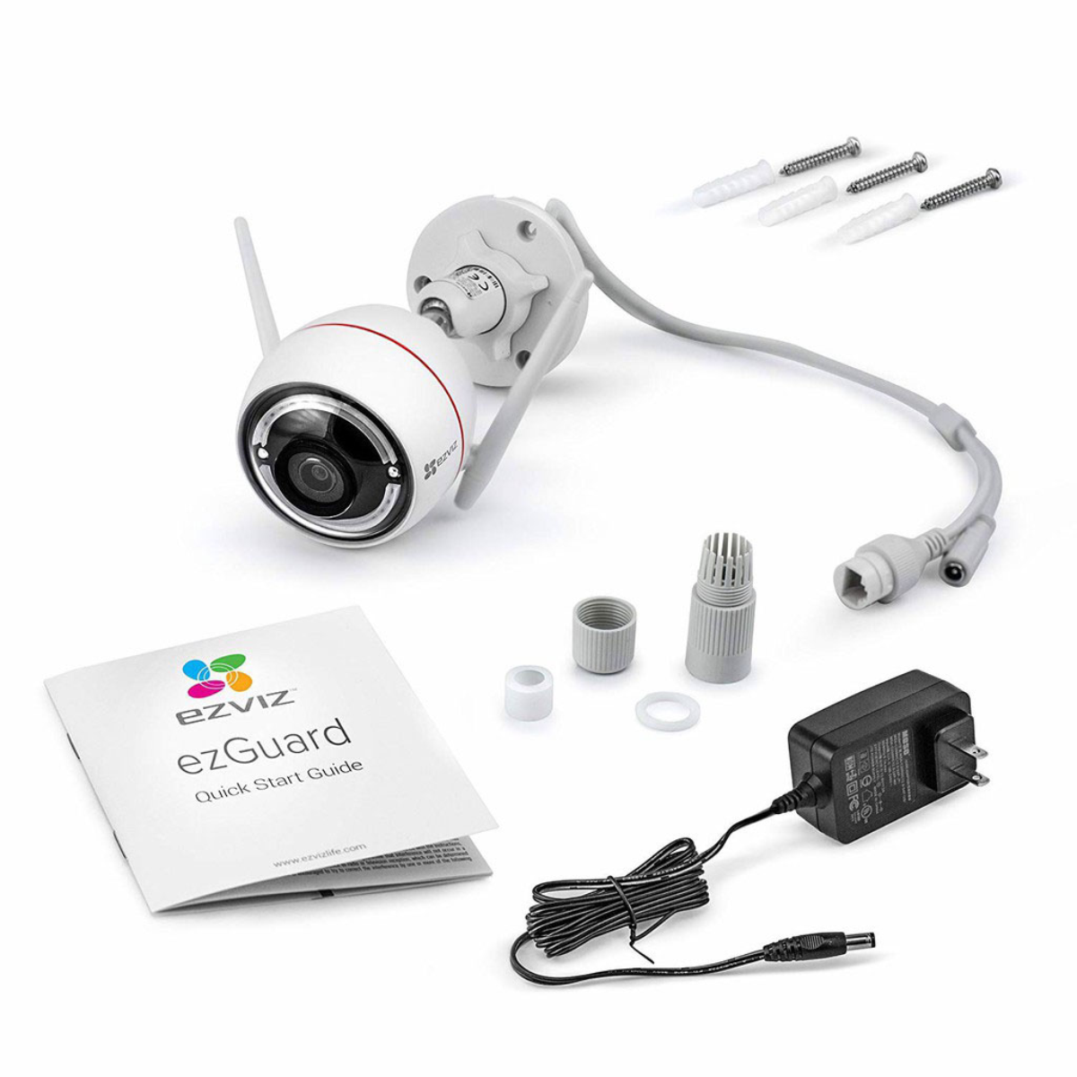 Camera EZVIZ C3W PRO 2MP, WIFI, Chống Nước IP67, Ghi Hình Màu Ban Đêm, Âm Thanh 2 Chiều, Đèn và Còi Báo Động - Hàng Chính Hãng