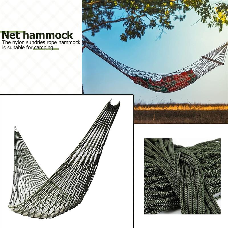 Cắm Trại Ngoài Trời Lưới Nylon Dây Võng Di Động Võng Thoải Mái Treo Đầm Vườn Xoay Ghế Giải Trí Dropshipping