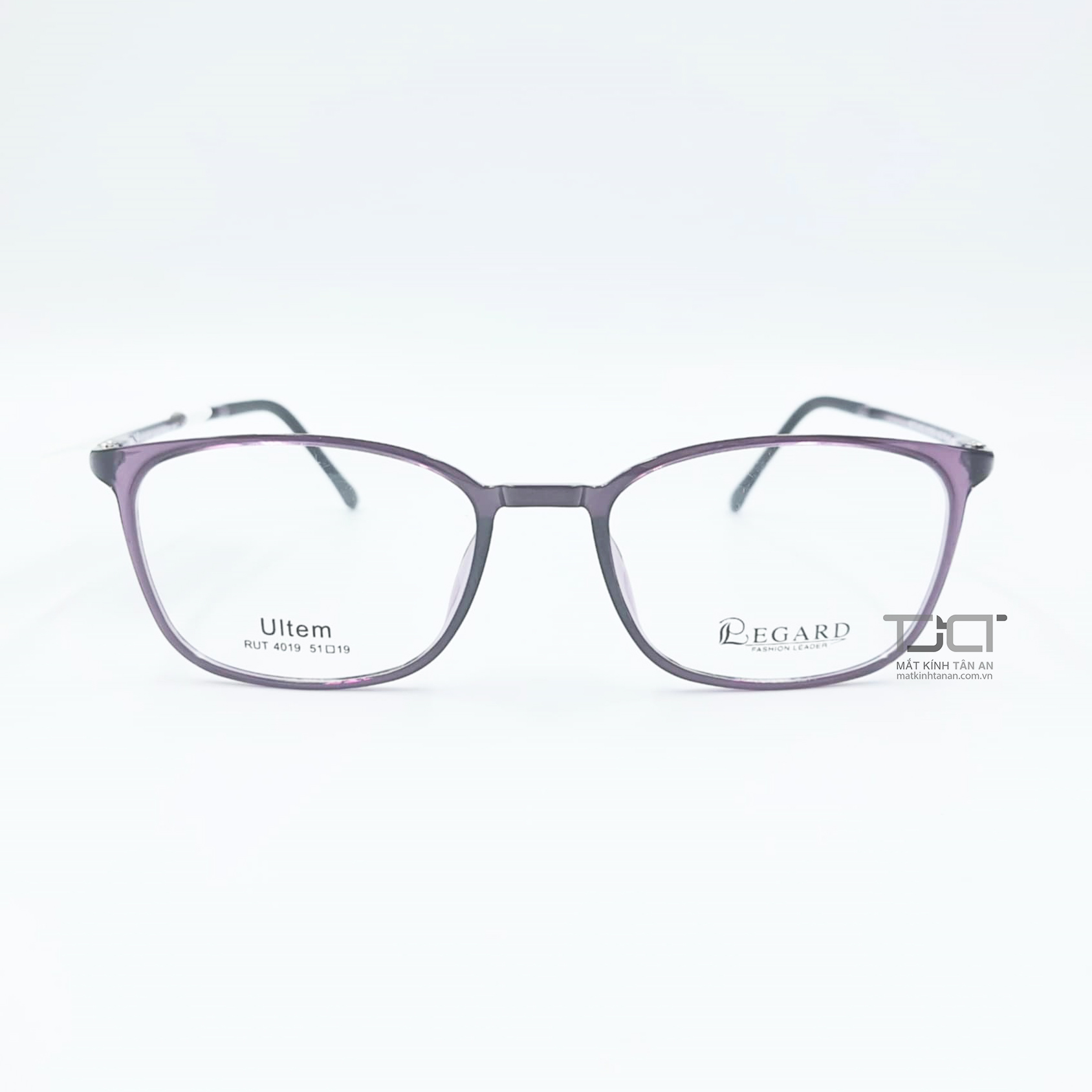 GỌNG KÍNH CẬN PHOM VUÔNG BẦU, DÀNH CHO NỮ, CHÍNH HÃNG HÀN QUỐC REGARD RUT4019