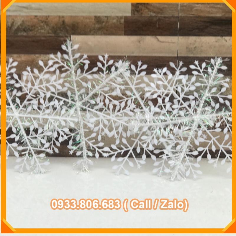 Bông Tuyết Nhân Tạo Bằng Nhựa 11cm -15cm Trang Trí Cây Thông Giáng Sinh Năm Mới