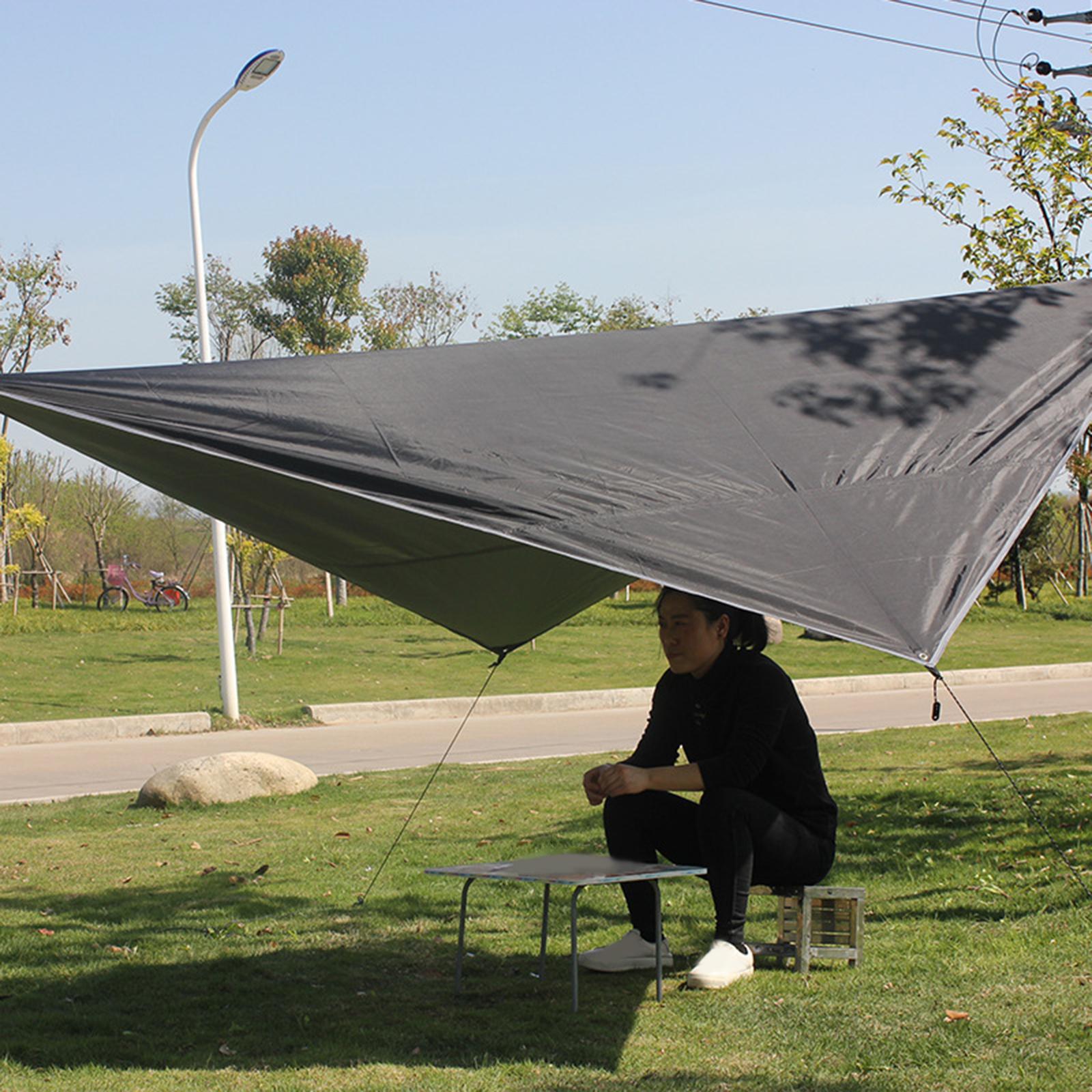Tent Tarp with Nails ,Picnic Mat Camping Tarp Tent Hammock Tarp, Waterproof Camping tarp Tent Rain Fly Picnic Mat Survival Shelter Sunshade