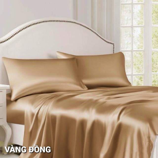 Trọn bộ chăn ga phi lụa Thái Tuấn loại 1 cực kì sang chảnh - NEMTOTBEDDING