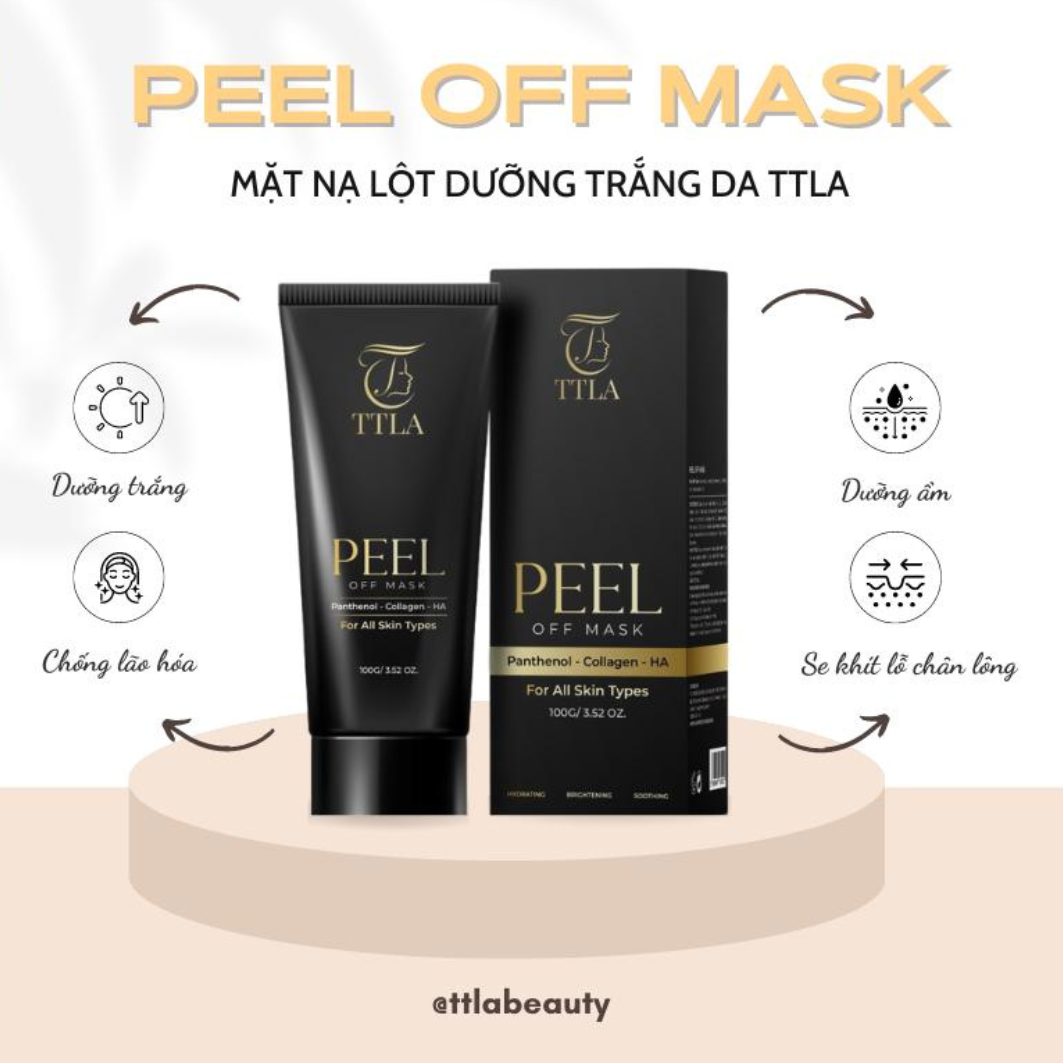 Mặt nạ lột dưỡng trắng cấp ẩm cho da TTLA Peel Off Mask