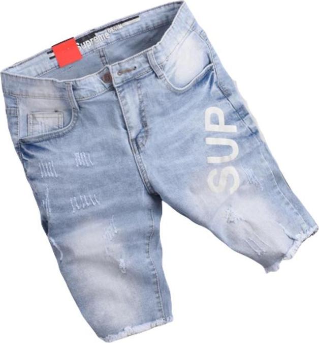 Quần Short Jean Nam Cao Cấp - Xanh Xám