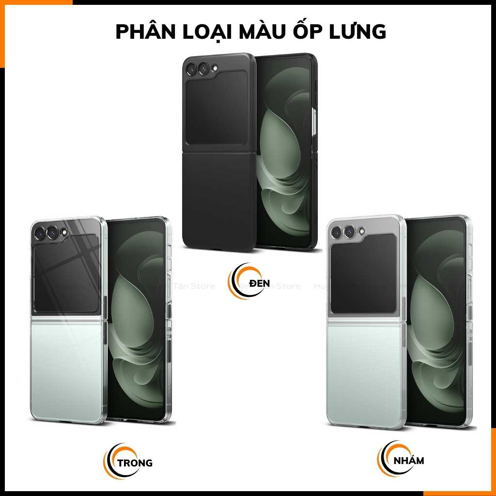 Ốp lưng z flip 5 RINGKE chính hãng trong suốt chống sốc FUSION X chống ố vàng phụ kiện điện thoại huỳnh tân store - Hàng nhập khẩu