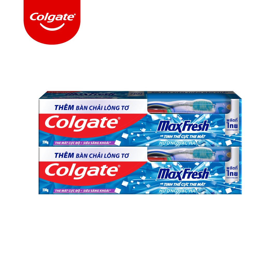 Bộ 2 Kem đánh răng Colgate Maxfresh phiên bản giới hạn 225g