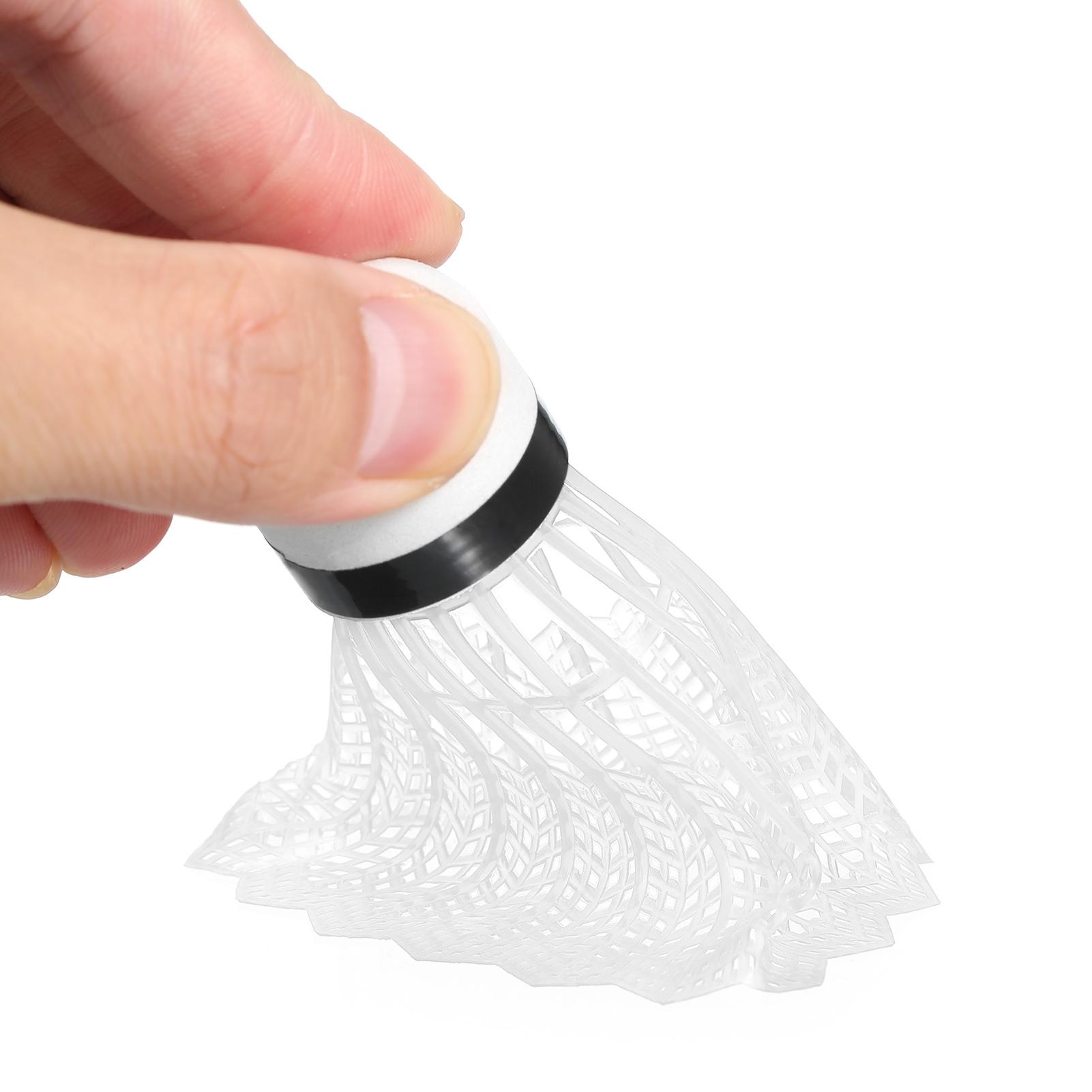 12pcs Nylon Shuttlecock Durable Plastic Badminton Shuttlecock Indoor Outdoor Sport Badminton Ball Windproof Shuttlecock