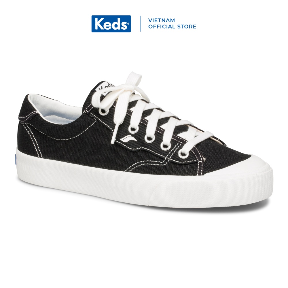 Giày Keds Nữ - Crew Kick 75 Canvas Black - KD061179