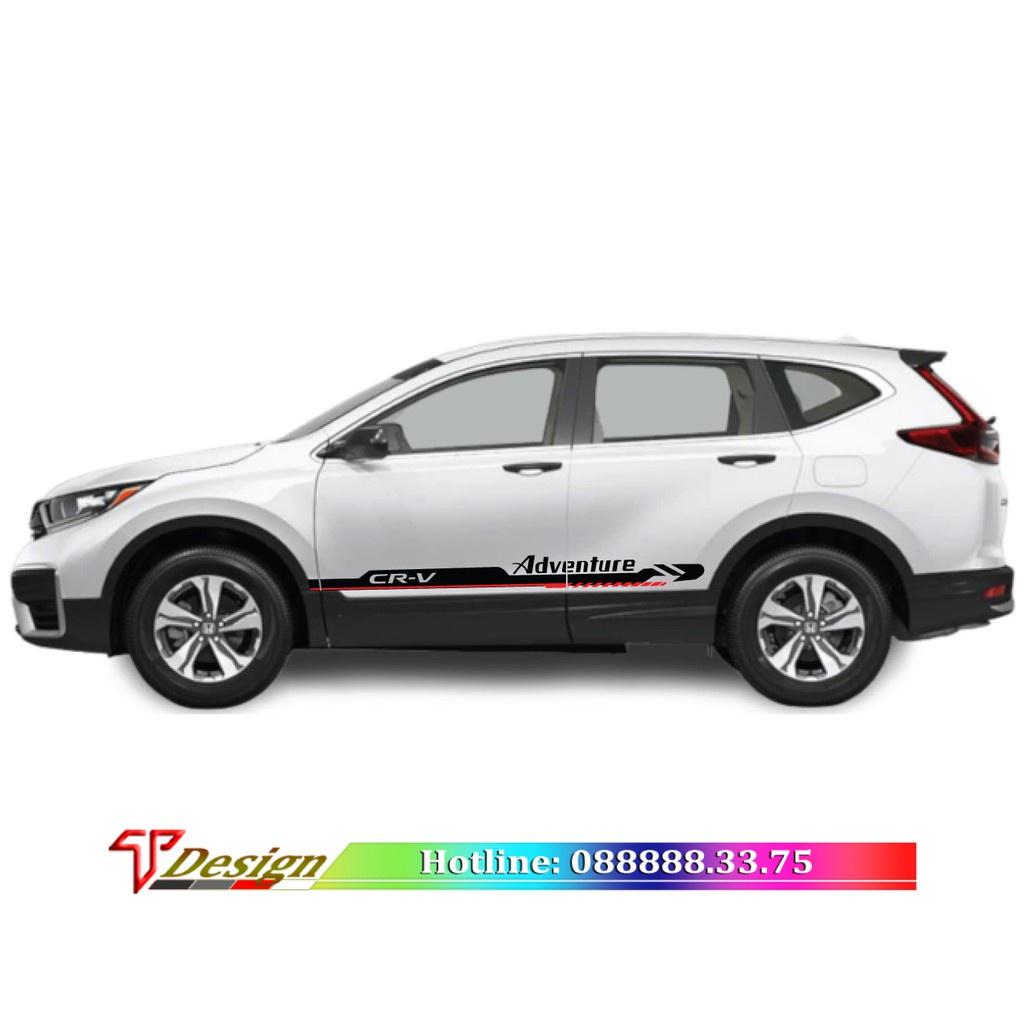 Tem xe ô tô phong cách TRD - xe 7 chỗ, tem dán sườn xe TRD WRAP4 KT 174x15cm