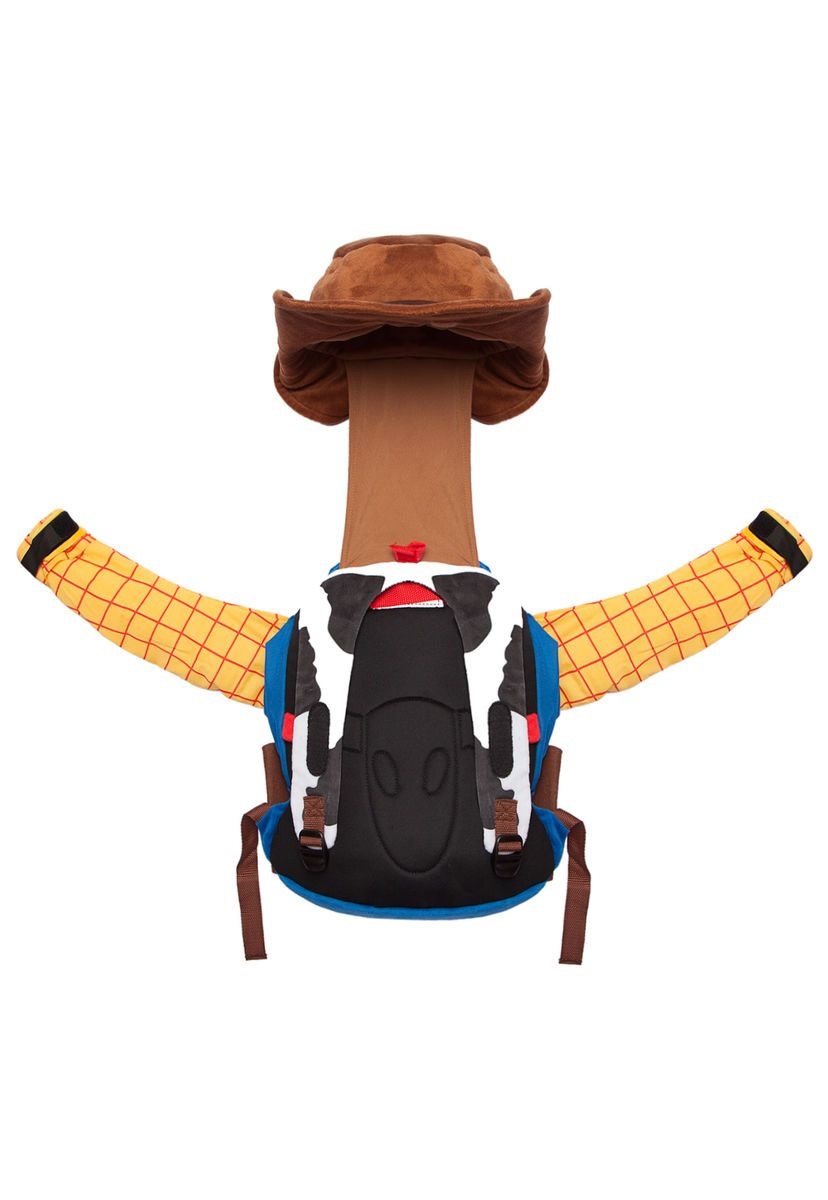 BALO VẢI BÔNG MỀM TRẺ EM KÈM NÓN 1 NGĂN 14'' WOODY TOY STORY MÀU VÀNG CHO BÉ TRAI - 48BLTOY0058 (31x10x32cm)