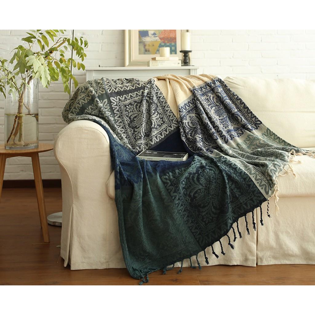 Thảm Sofa, Khăn Phủ, Chăn Phủ Sofa, Thảm Trang Trí, Thảm Vintage 150 x190cm