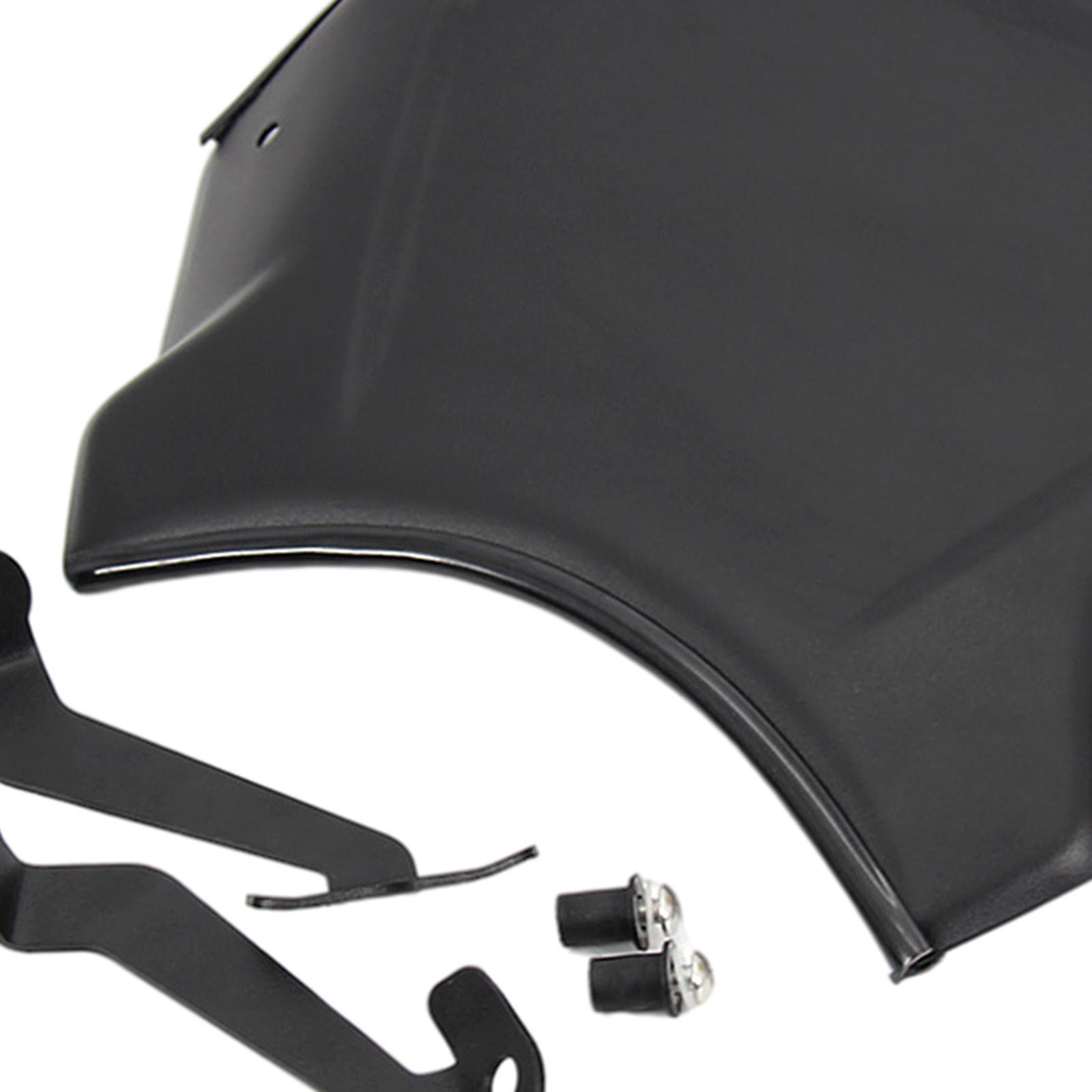 Motorcycles Windshield for  Modified Accessory Easy to Install black