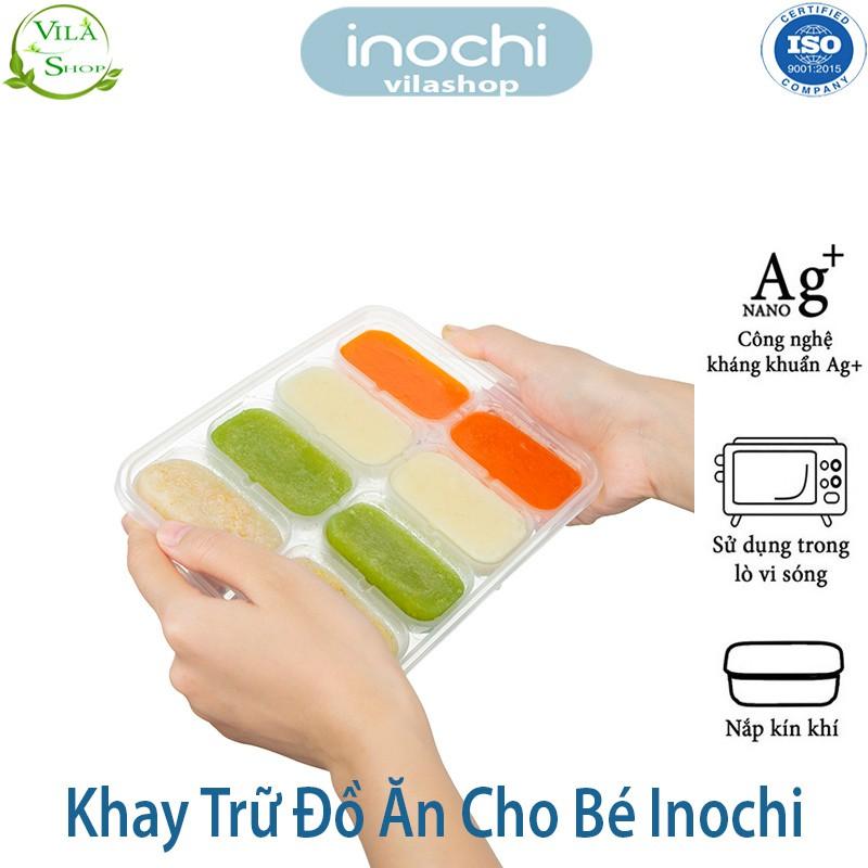 Khay Trữ Đồ Đông, Khay Bảo Quản Đồ Ăn Cho Bé, Nhựa Dẻo Trong Suốt Cao Cấp Inochi - An Toàn - Kháng Khuẩn - Khử Mùi