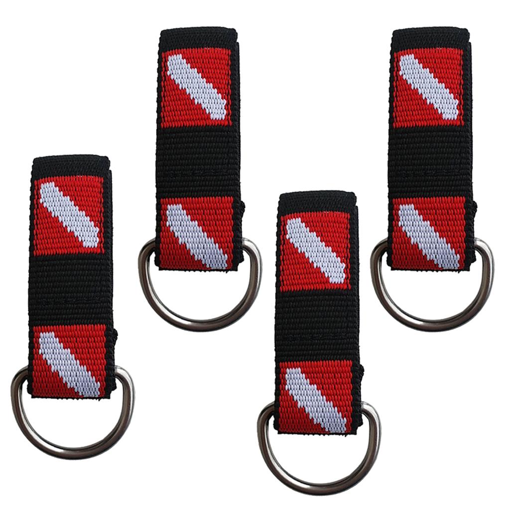 4 Lặn Biển Cổ Tay Tay Dây Treo Dây Webbing Với D Ring