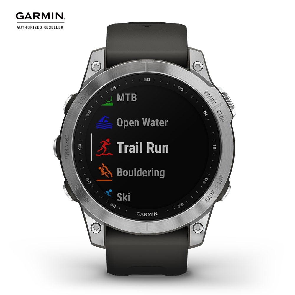 Đồng hồ thông minh Garmin fēnix 7S(Màu Bạc với dây màu xám Graphite)_Mới, hàng chính hãng