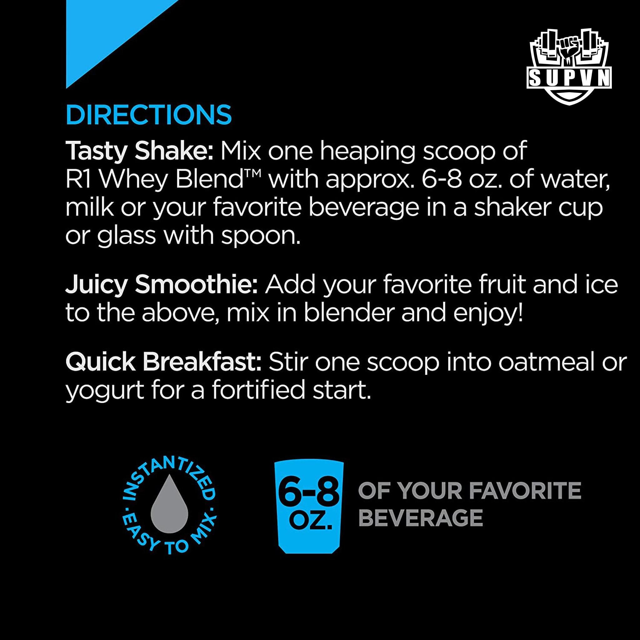 Rule 1 Whey Blend 10lbs (4.54kg) - Sữa tăng cơ bổ sung Protein cho người tập gym - R1 Whey Concentrate