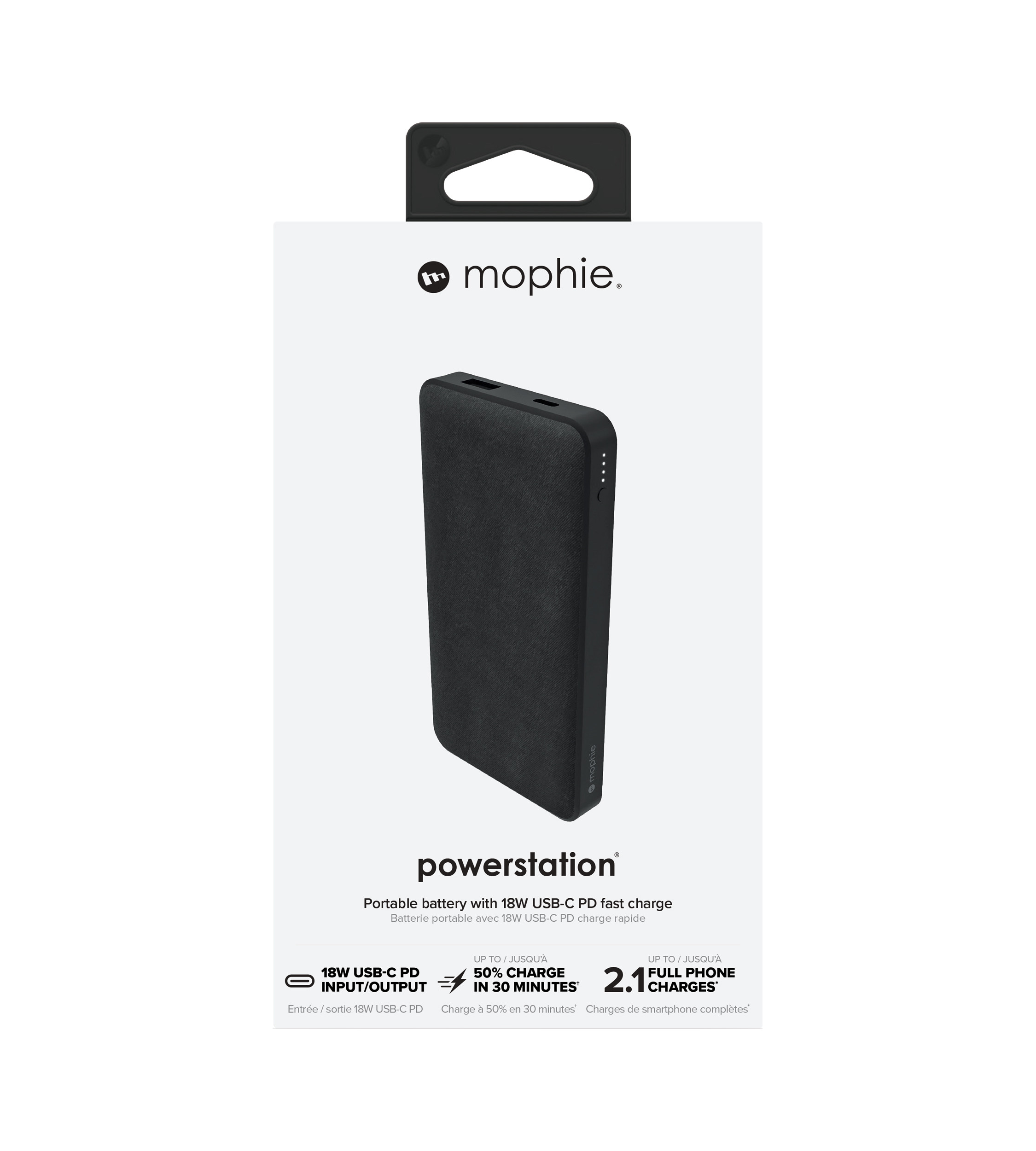 Sạc dự phòng Mophie Powerstation 10,000mAh Power Delivery - Hỗ trợ sạc nhanh PD 18W - HÀNG CHÍNH HÃNG