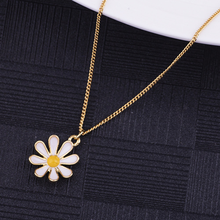 Dây chuyền vòng cổ hoa cúc hoạ mi đơn giản nhẹ nhàng thanh lịch cho bạn nữ