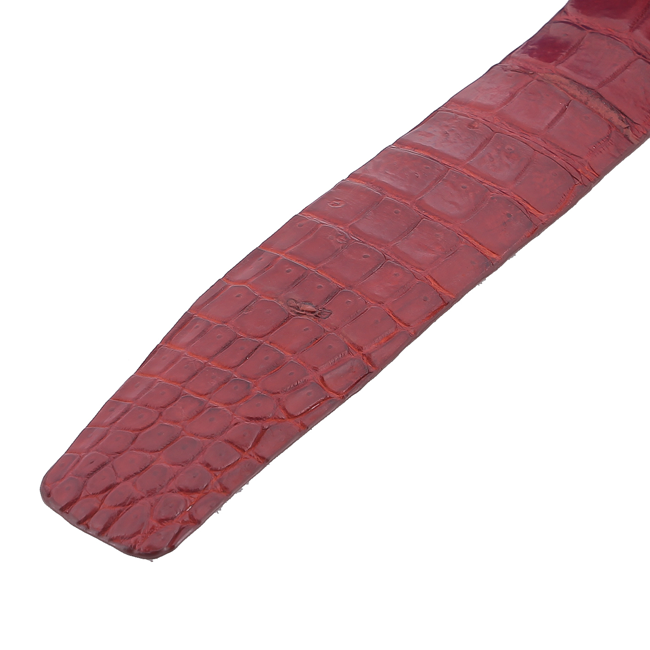 Hình ảnh HJ4748-49-50-51 - Thắt lưng nam da cá sấu Huy Hoàng nguyên con bụng 4P màu đen, nâu đỏ, nâu đất, vàng bò