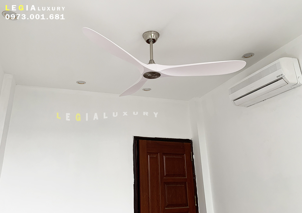 Quạt Trần Hiện Đại Gió Mạnh Lê Gia LGFAN713T - Chiều Cao 25cm - Sải Cánh 155cm - Bảo Hành 5 Năm