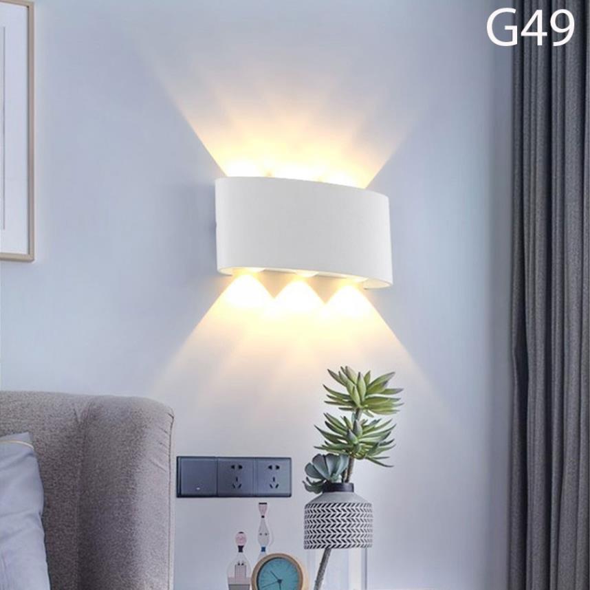 Đèn trang trí hắt tường 2 đầu 8w chống nước xịn