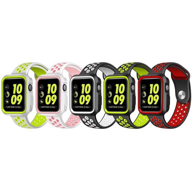 Khung Silicone chống sốc bảo vệ cho mặt đồng hồ Apple Watch Series1/2/3 38mm/42mm