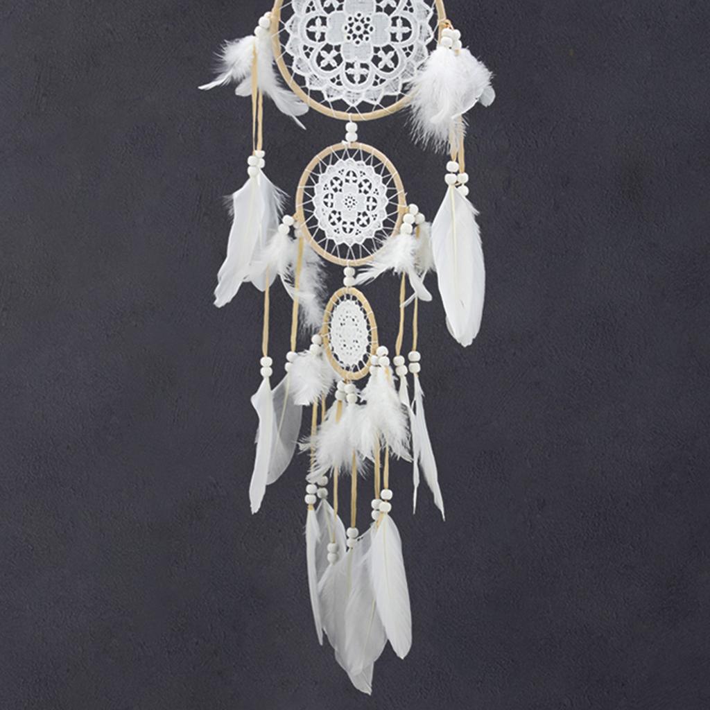 Handmade Dream Catcher w/ Lace Dream Catcher Feathers Catching Monternet