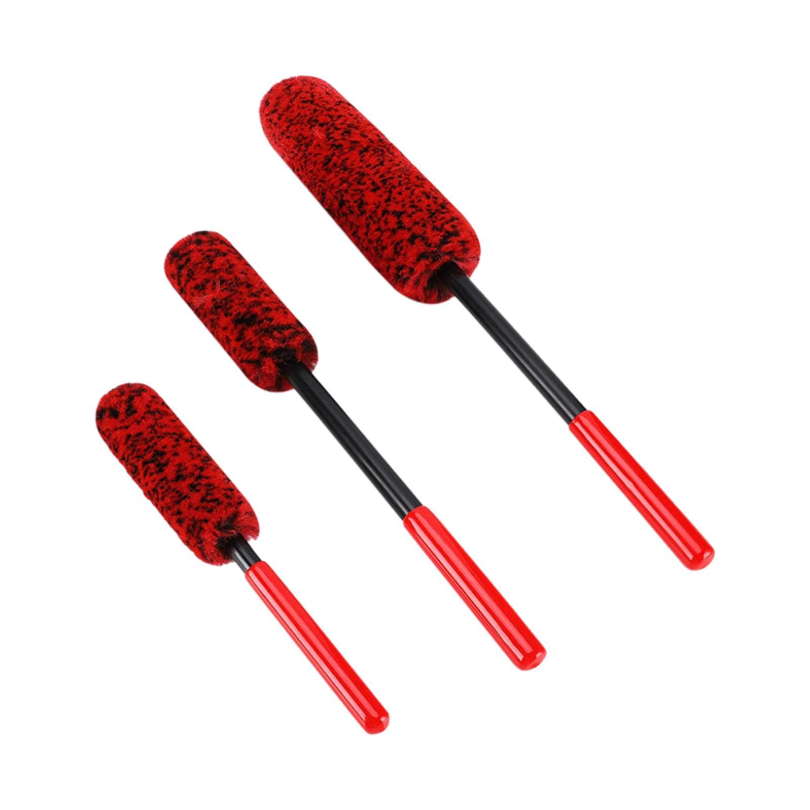 3 Pieces Car Wheel Brush Reusable Professional for Door Vehicles