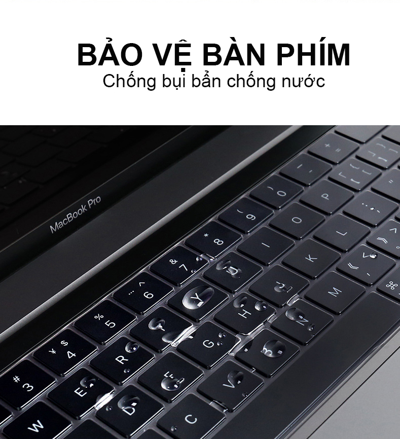 Miếng Phủ Bàn Phím Dành Cho MacBook Pro 2019 16 inch TPU Silicon Chống Nước, Chống Bụi Bẩn Hàng Chính Hãng Helios