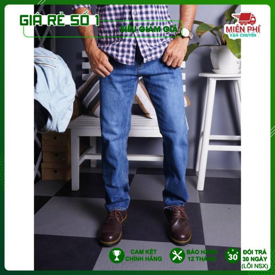 Quần bò Jeans ống đứng Cambodia co giãn nhẹ