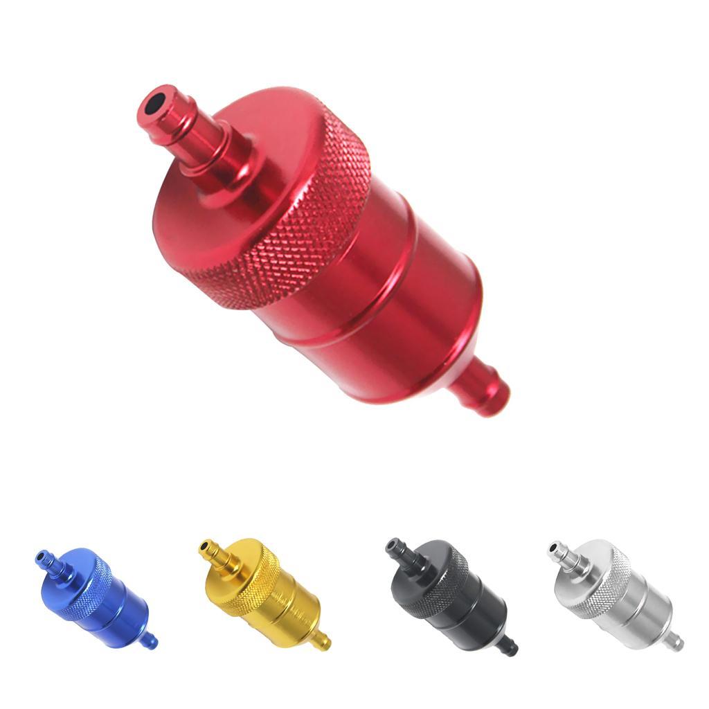 5pcs 5/16" 40  Aluminum   Fuel Inline Petrol Filter Car Auto