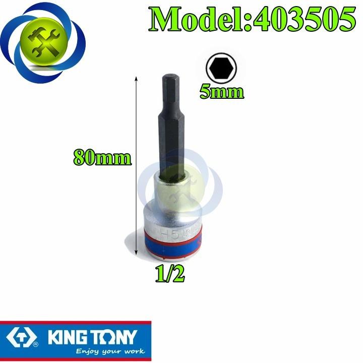 Tuýp lục giác KINGTONY 4035XX loại 1/2 dài 80mm