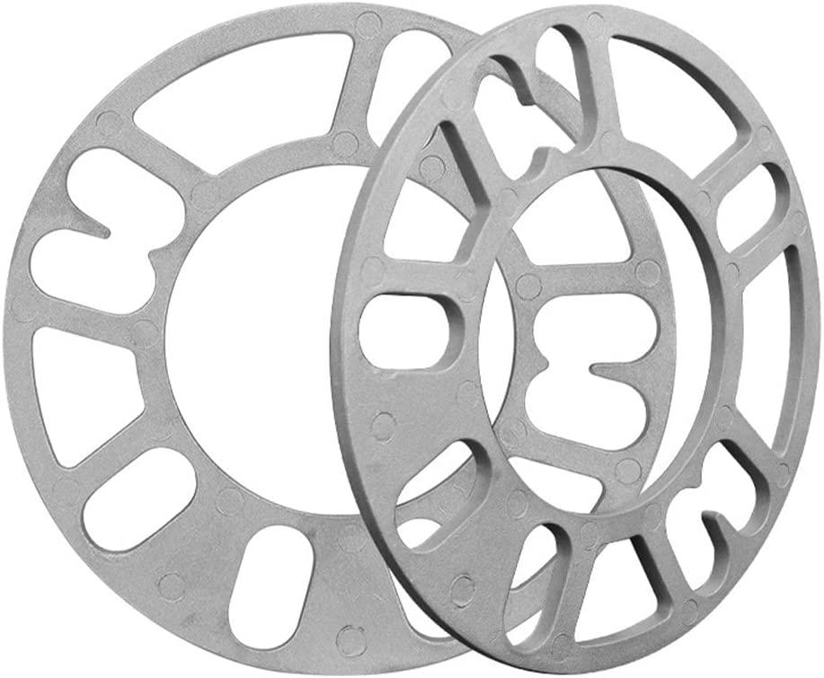 Một bộ 4 miếng đệm bánh xe hợp kim nhôm 5 mm Bộ chuyển đổi và theo dõi chung cho 4 hoặc 5 đinh tán gắn bánh xe, miếng đệm bánh xe
