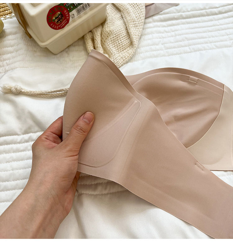 Áo Lót Quây Chống Tụt Đệm Mỏng Không Gọng Giấu Viền Cao Cấp B054