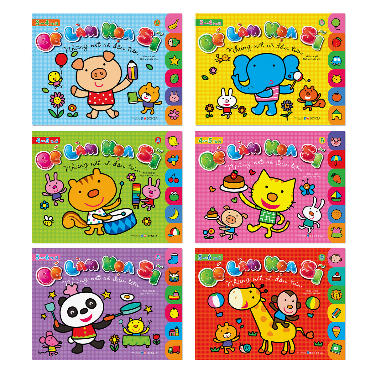 Bé làm họa sĩ, 3 - 6 tuổi