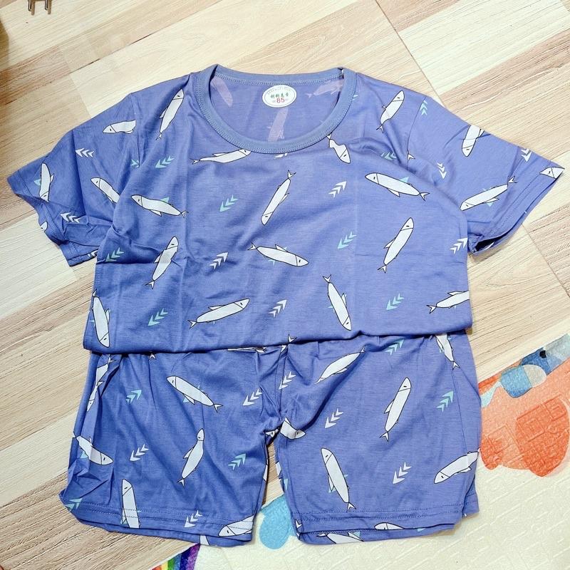 Bảng 1 !!! Bộ Cộc Tay Cotton Lạnh Cực Đẹp Cho Bé Trai (1430