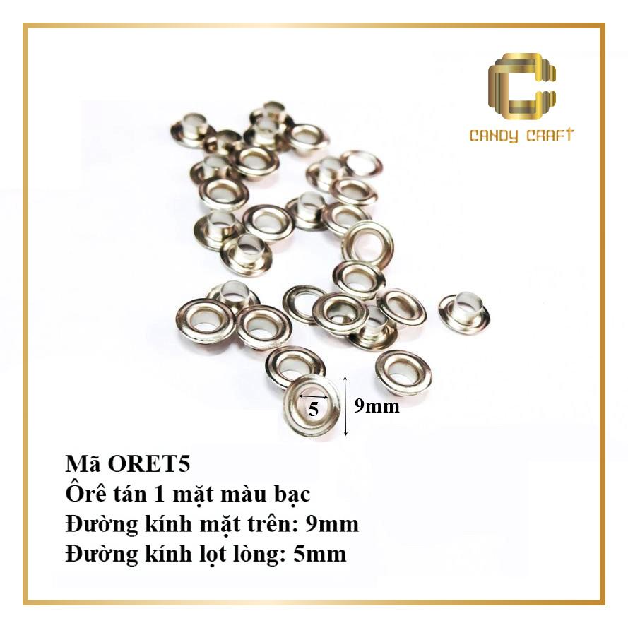 Mắt cáo (ôrê) 1 mặt tán size 4mm-6mm(bịch 10 bộ)