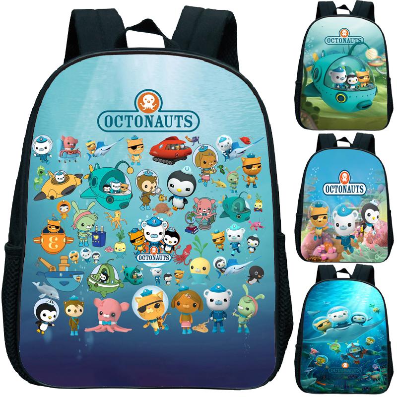 Octonauts Tập Đi Mẫu Giáo Ba Lô Trẻ Em Hình Hoạt Hình Ba Lô Trẻ Em Anime Có Túi Bé Bắt Đầu Học Quà Tặng Dành Tất